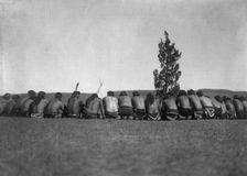 Arikara medicine fraternity-The prayer, c1908. Creator: Edward Sheriff Curtis