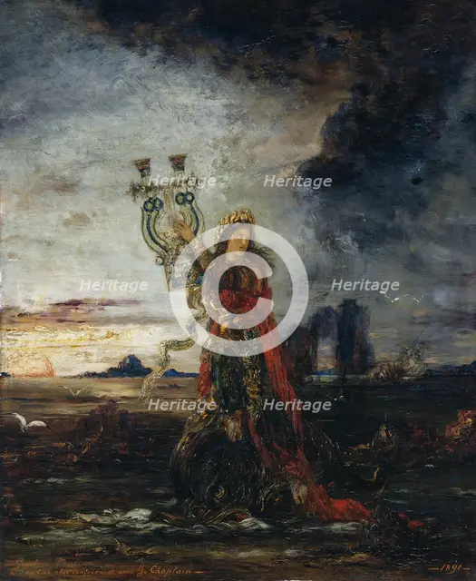 Arion, 1891. Creator: Gustave Moreau.