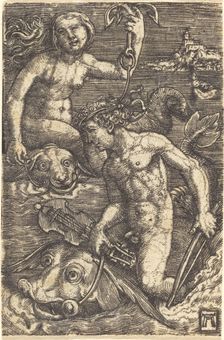 Arion and Nereide, c. 1520/1525. Creator: Albrecht Altdorfer