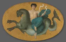 Arion on a Sea Horse, 1855. Creator: William Adolphe Bouguereau (French, 1825-1905)