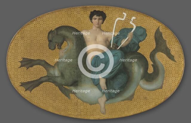 Arion on a Sea Horse, 1855. Creator: William Adolphe Bouguereau (French, 1825-1905).