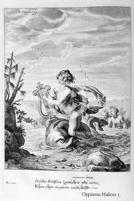 Arion saved by a dolphin, 1655. Creator: Unknown.