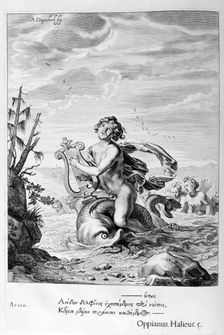 Arion saved by a dolphin, 1655. Creator: Unknown