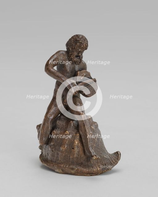Arion Seated on a Shell, first quarter 16th century. Creator: Severo Calzetta da Ravenna.