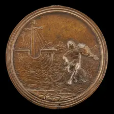 Arion Rescued by the Dolphin, late 15th - early 16th century. Creator: Moderno