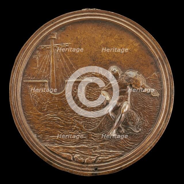 Arion Rescued by the Dolphin, late 15th - early 16th century. Creator: Moderno.