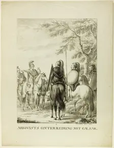 Arioviste Unterredung mit Caezar, 1808. Creator: Johann Michael Mettenleiter