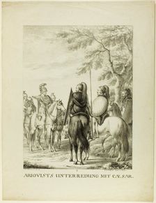 Arioviste Unterredung mit Caezar, 1808. Creator: Johann Michael Mettenleiter