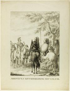 Arioviste Unterredung mit Caezar, 1808. Creator: Johann Michael Mettenleiter