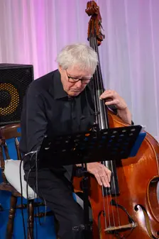 Arild Anderson, Arild Anderson Trio, Watermill Jazz Club, Dorking, Surrey, June 2026. Creator: Brian O'Connor