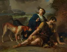 Arindal and Daura, 1854-1855. Creator: Johann Peter Krafft