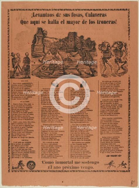 Arise from Your Graves, Calaveras..., 1904. Creator: José Guadalupe Posada.