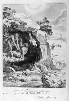 Aristeus Compels Proteus to Reveal his Oracles 1655. Creator: Unknown