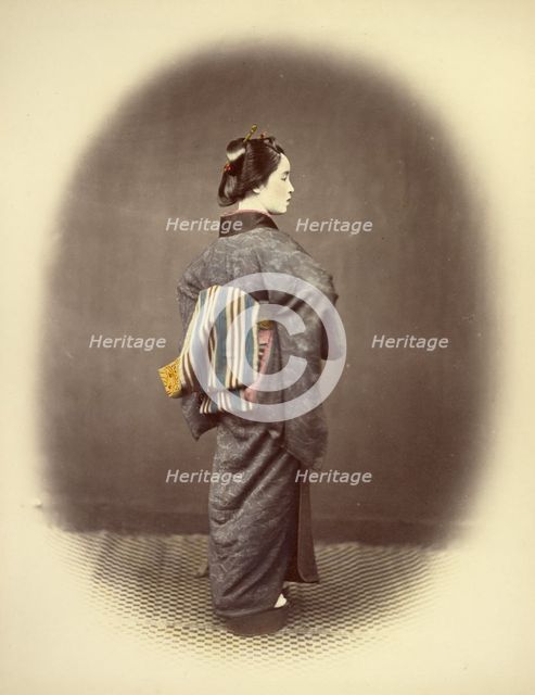 Aristocratic Young Lady, 1866-1867. Creator: Felice Beato.