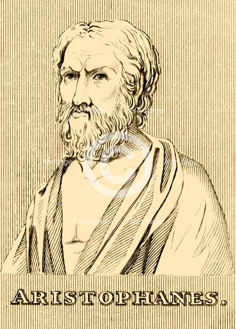 'Aristophanes', (c460-380 BC), 1830. Creator: Unknown.