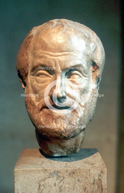 Aristotle (384-322 BC), Ancient Greek philosopher and scientist. Artist: Unknown