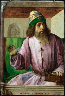 Aristotle, Ancient Greek philosopher and scientist, c1470-c1504. Artist: Pedro Berruguete
