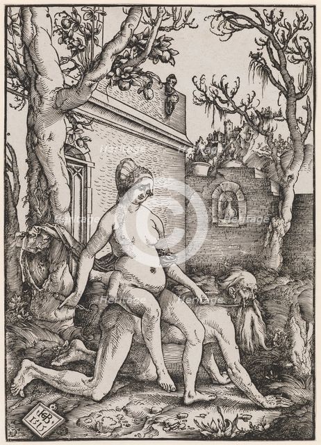 Aristotle and Phyllis, 1513. Creator: Baldung (Baldung Grien), Hans (1484-1545).