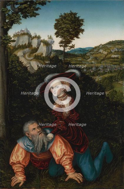 Aristotle and Phyllis, 1530. Artist: Cranach, Lucas, the Elder (1472-1553)