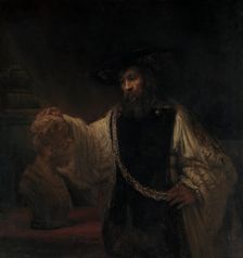 Aristotle with a Bust of Homer, 1653. Creator: Rembrandt Harmensz van Rijn