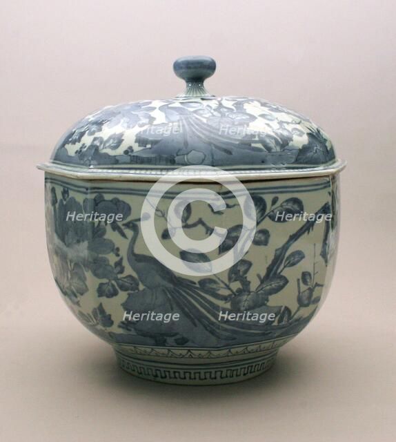 Arita-Ware Covered Jar, 17th/18th century. Creator: Unknown.