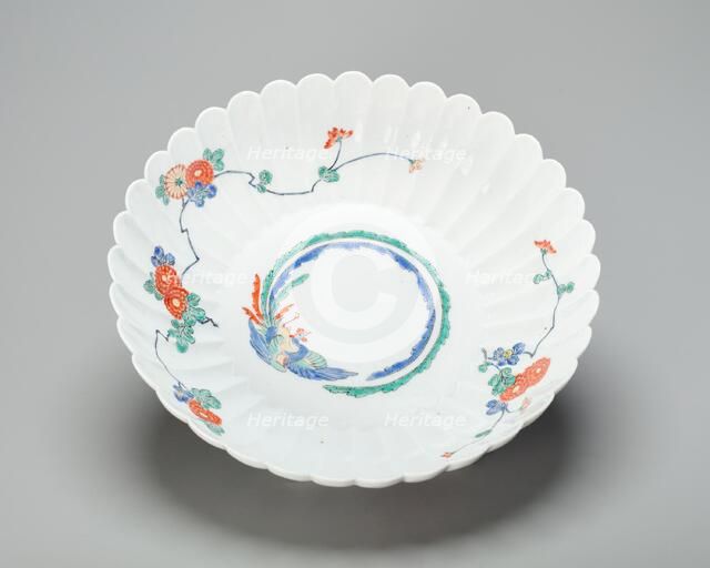Arita-Ware Kakiemon Floral-shaped Bowl, late 17th/early 18th century. Creator: Unknown.