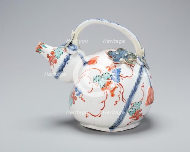 Arita-ware Kakiemon Gourd Shaped Ewer, late 17th century. Creator: Unknown.