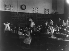 Arithmetic class, 6th Division, (1899?). Creator: Frances Benjamin Johnston