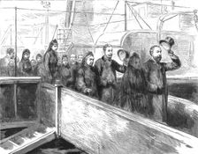 'Arival of the Empress Dowager Frederick of Germany at Port Victoria 1888. Creator: Unknown