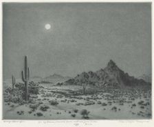 Arizona Night, 1930. Creator: George Elbert Burr