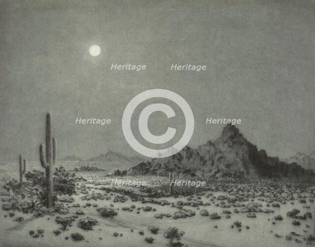 Arizona Night, 1930. Creator: George Elbert Burr.