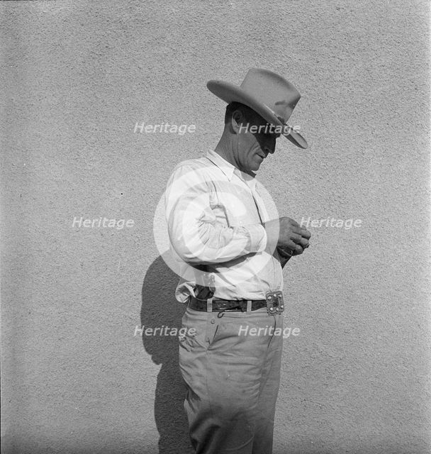 Arizona small town sheriff, Duncan, Arizona, 1936. Creator: Dorothea Lange.