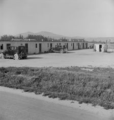 Arkansawyers auto camp...with Arkansas migrants, Greenfield, Salinas Valley, CA, 1939. Creator: Dorothea Lange