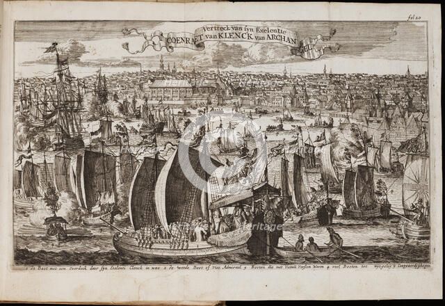 Arkhangelsk (From: Historisch Verhael, of Beschryving van de Voyagie), 1677. Artist: Coyet (Coyett), Balthasar (ca. 1650-1725)