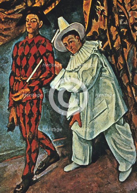 'Arlequin et Pierrot', 1888. Artist: Paul Cezanne