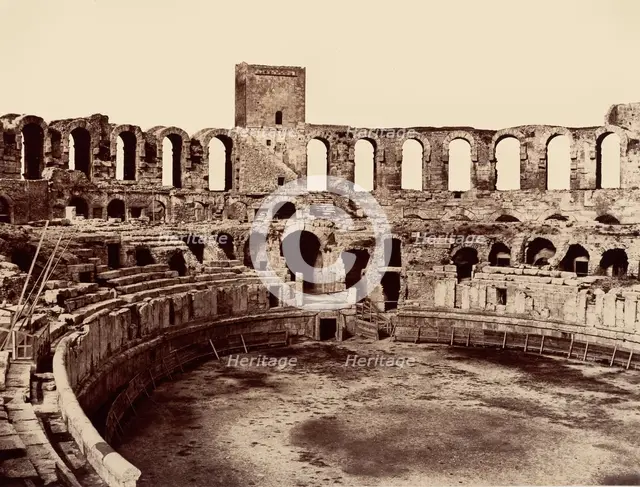 Arles, Amphithéâtre, 1860 or earlier. Creator: Edouard Baldus.