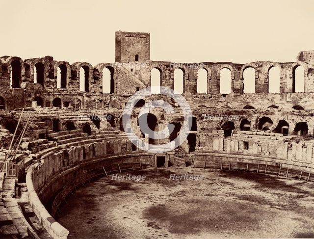 Arles, Amphithéâtre, 1860 or earlier. Creator: Edouard Baldus.