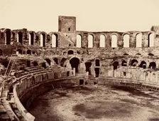 Arles, Amphithéâtre, 1860 or earlier. Creator: Edouard Baldus