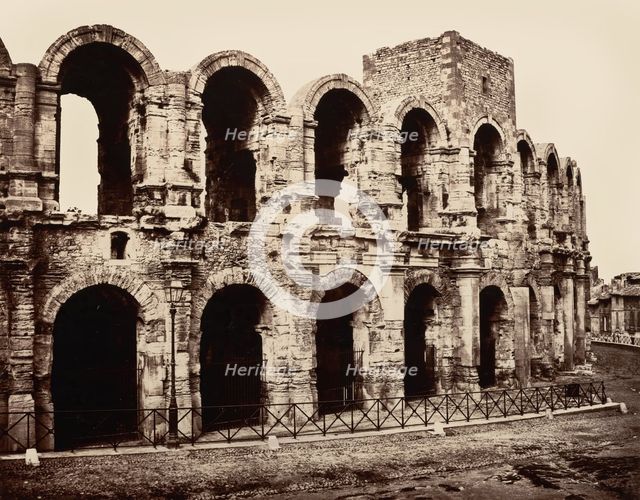 Arles, Amphithéâtre, before June 1, 1860. Creator: Edouard Baldus.