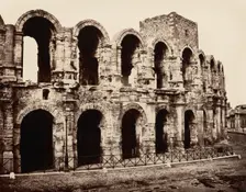 Arles, Amphithéâtre, before June 1, 1860. Creator: Edouard Baldus
