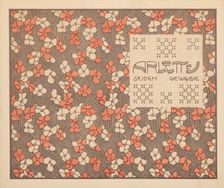 Arlette Silk Fabric, 1901. Creator: Moser, Koloman (1868-1918)