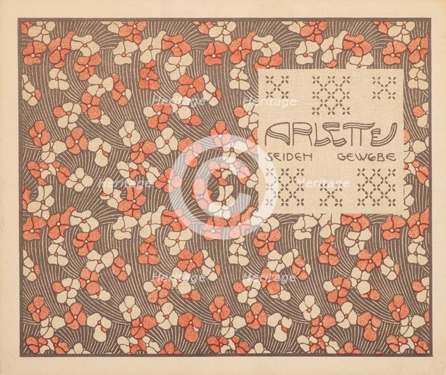 Arlette Silk Fabric, 1901. Creator: Moser, Koloman (1868-1918).