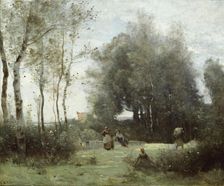 Arleux-Palluel, The Bridge of Trysts, 1871/72. Creator: Jean-Baptiste-Camille Corot