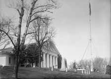 Arlington Mansion - View, Including L'Enfant's Tomb, 1917. Creator: Harris & Ewing