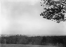 Arlington National Cemetery - View, Washington In Distance, 1912. Creator: Harris & Ewing