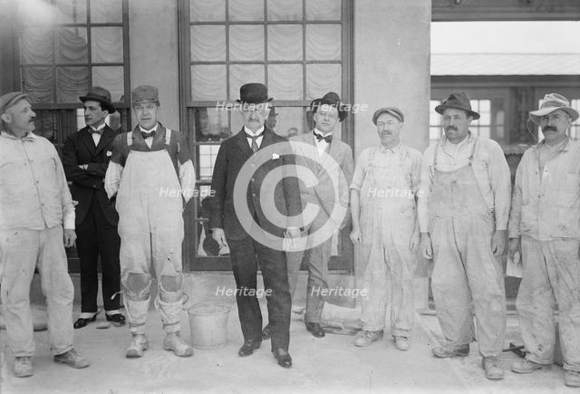 Arlotta & Italian workmen, 1917. Creator: Bain News Service.