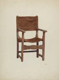 Arm Chair, 1941. Creator: Hal Blakeley