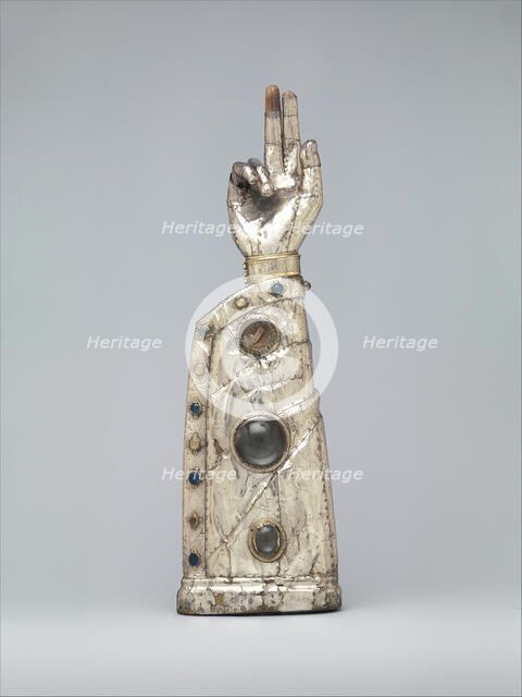Arm Reliquary, French, 13th century, with 15th century additions. Creator: Unknown.