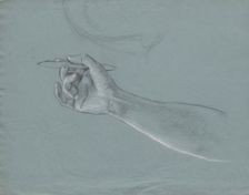 Arm study for the faculty image: Theology, c1898/1900. Creator: Franz von Matsch
