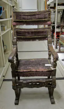 Armchair, 1500s. Creator: Unknown
